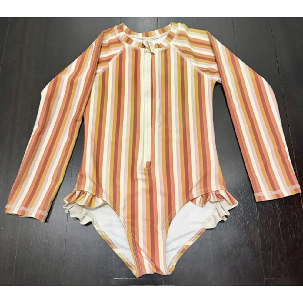 Rylee + Cru striped swim suit